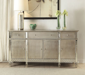 ACME KACELA MIRRORED & CHAMPAGNE FINISH SERVER