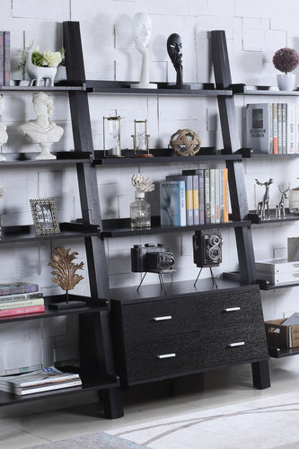 COASTER OFFICE-ACCESSORY BOWER 4-DRAWER STORAGE BOOKCASE CAPPUCCINO