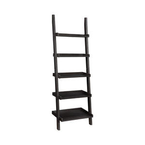 COASTER OFFICE-ACCESSORY BOWER 5-SHELF LADDER BOOKCASE CAPPUCCINO