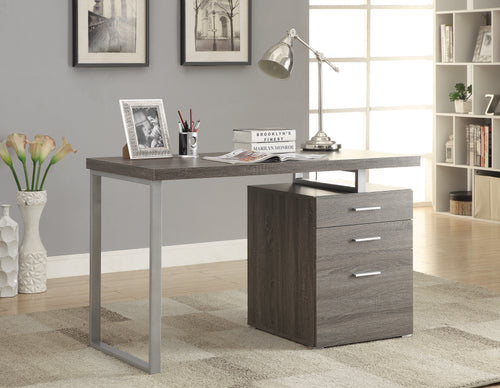 COASTER OFFICE-ACCESSORY 3-DRAWER BRENNAN OFFICE DESK WEATHERED GREY