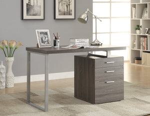 COASTER OFFICE-ACCESSORY 3-DRAWER BRENNAN OFFICE DESK WEATHERED GREY