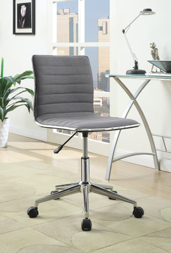 COASTER OFFICE-ACCESSORY ADJUSTABLE HEIGHT OFFICE CHAIR GREY AND CHROME