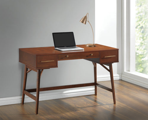 COASTER OFFICE-ACCESSORY 3-DRAWER WRITING DESK WALNUT