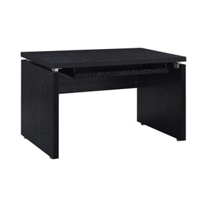 COASTER OFFICE-ACCESSORY RUSSELL COMPUTER DESK WITH KEYBOARD TRAY BLACK OAK