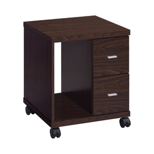 COASTER OFFICE-ACCESSORY RUSSELL 2-DRAWER CPU STAND MEDIUM OAK