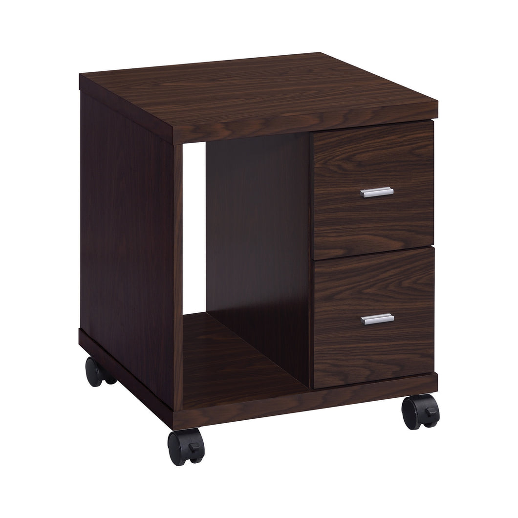 COASTER OFFICE-ACCESSORY RUSSELL 2-DRAWER CPU STAND MEDIUM OAK