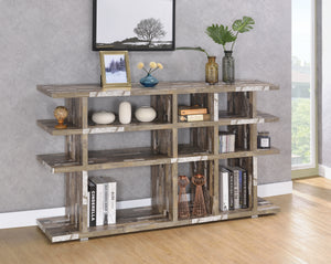 COASTER OFFICE-ACCESSORY 3-TIER OPEN BOOKCASE SALVAGED CABIN