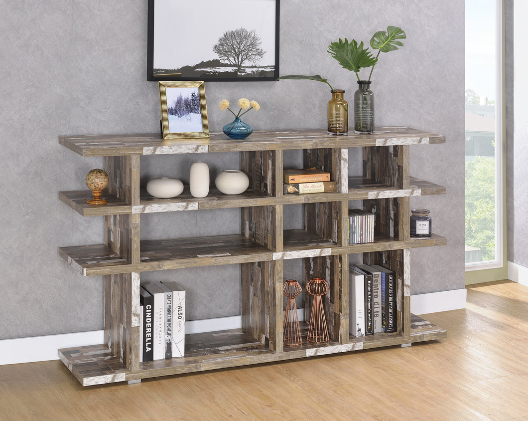 COASTER OFFICE-ACCESSORY 3-TIER OPEN BOOKCASE SALVAGED CABIN