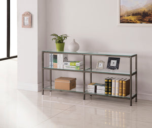 COASTER OFFICE-ACCESSORY 2-TIER BOOKCASE BLACK NICKEL