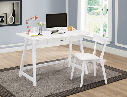 COASTER OFFICE-ACCESSORY 2-PIECE WRITING DESK SET WHITE