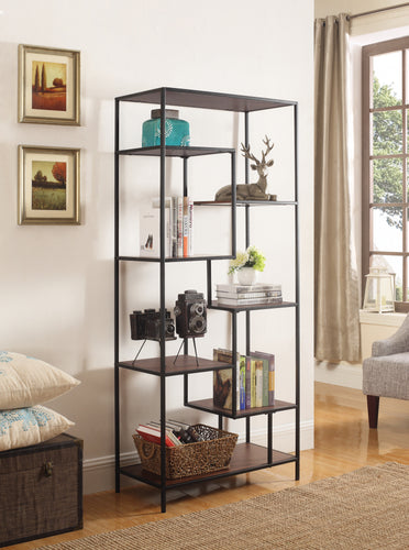 COASTER OFFICE-ACCESSORY SHERMAN 7-SHELF BOOKCASE WALNUT