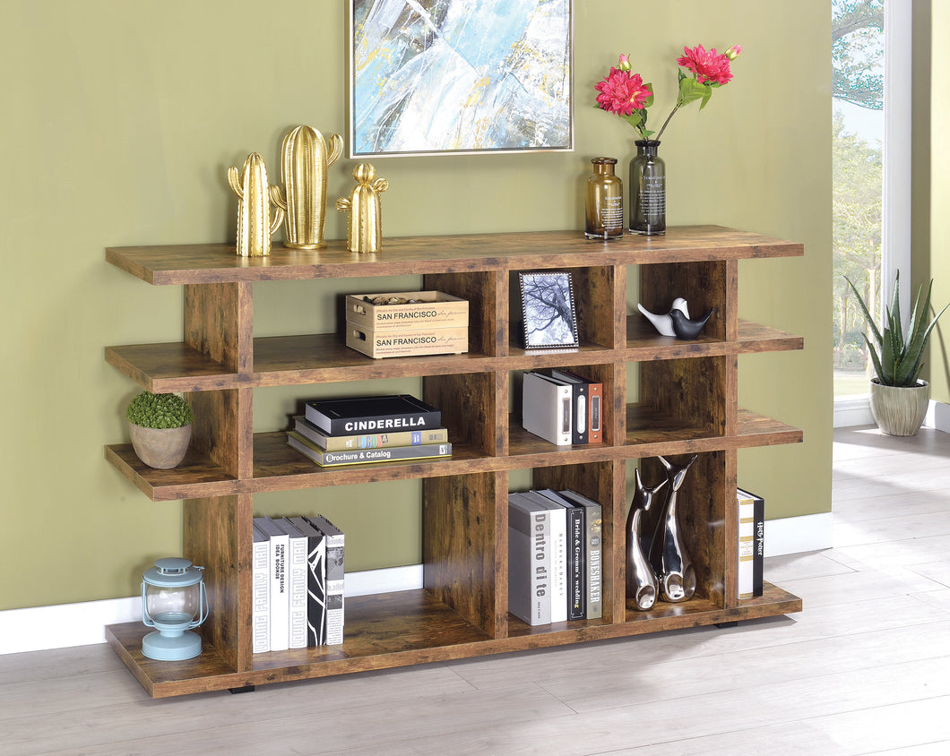 COASTER OFFICE-ACCESSORY 3-TIER BOOKCASE ANTIQUE NUTMEG