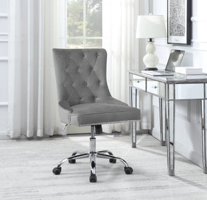 COASTER OFFICE-ACCESSORY TUFTED BACK OFFICE CHAIR GREY AND CHROME