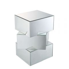 ACME DOMINIC MIRRORED END TABLE