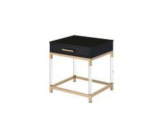 ACME ADIEL BLACK & GOLD FINISH END TABLE