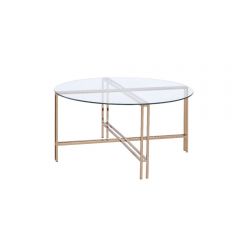 ACME VEISES CHAMPAGNE FINISH COFFEE TABLE