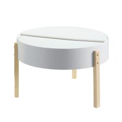 ACME BODFISH WHITE & NATURAL FINISH COFFEE TABLE
