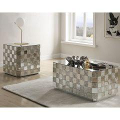 ACME NASA MIRRORED & MOTHER OF PEARL COFFEE TABLE