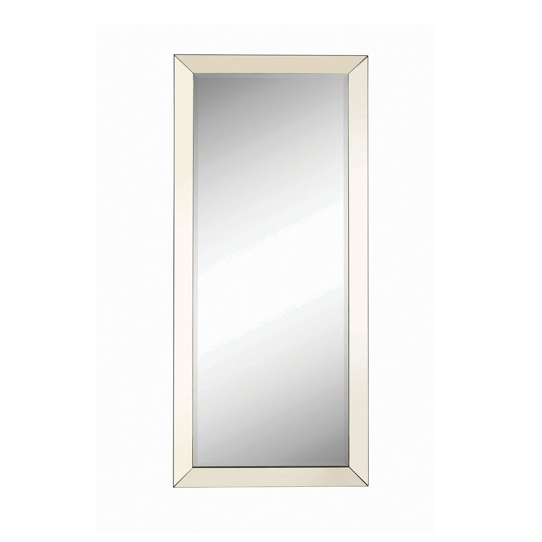 COASTER OFFICE-ACCESSORY RECTANGULAR FLOOR MIRROR SILVER