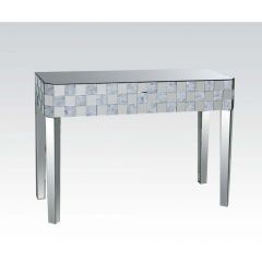 ACME NASA MIRRORED & MOTHER OF PEARL CONSOLE TABLE