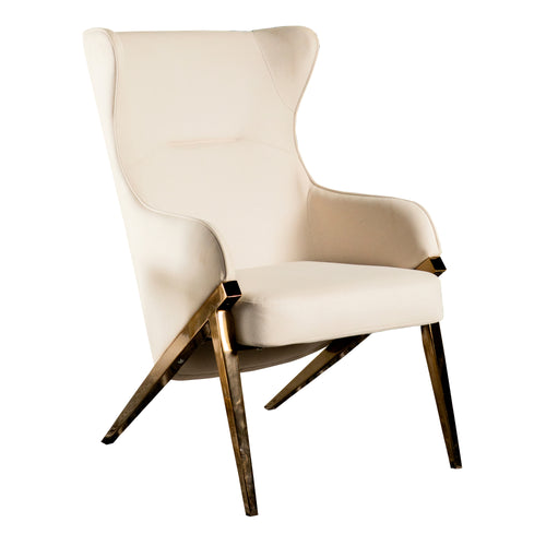 COASTER LIVING-ROOM ACCENT CHAIR (CREAM)