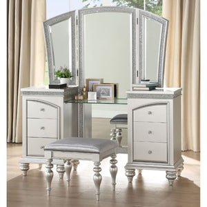 ACME MAVERICK PLATINUM VANITY DESK