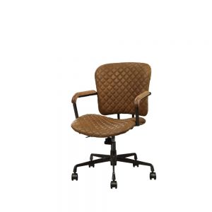 ACME JOSI COFFEE TOP GRAIN LEATHER OFFICE CHAIR