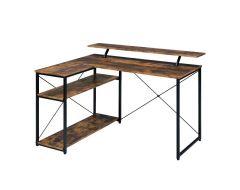 ACME DREBO WEATHERED OAK & BLACK FINISH WRITING DESK