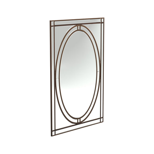 COASTER OFFICE-ACCESSORY BEVELED EDGE WALL MIRROR SILVER