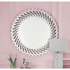 ACME KACHINA MIRRORED & FAUX GEMS ACCENT MIRROR