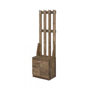 ACME SANUYE WEATHERED OAK FINISH HALL TREE