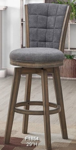 UPDATED BLACK SWIVEL BAR STOOL