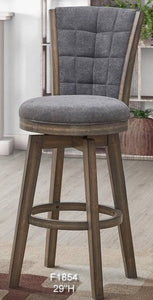 UPDATED BLACK SWIVEL BAR STOOL