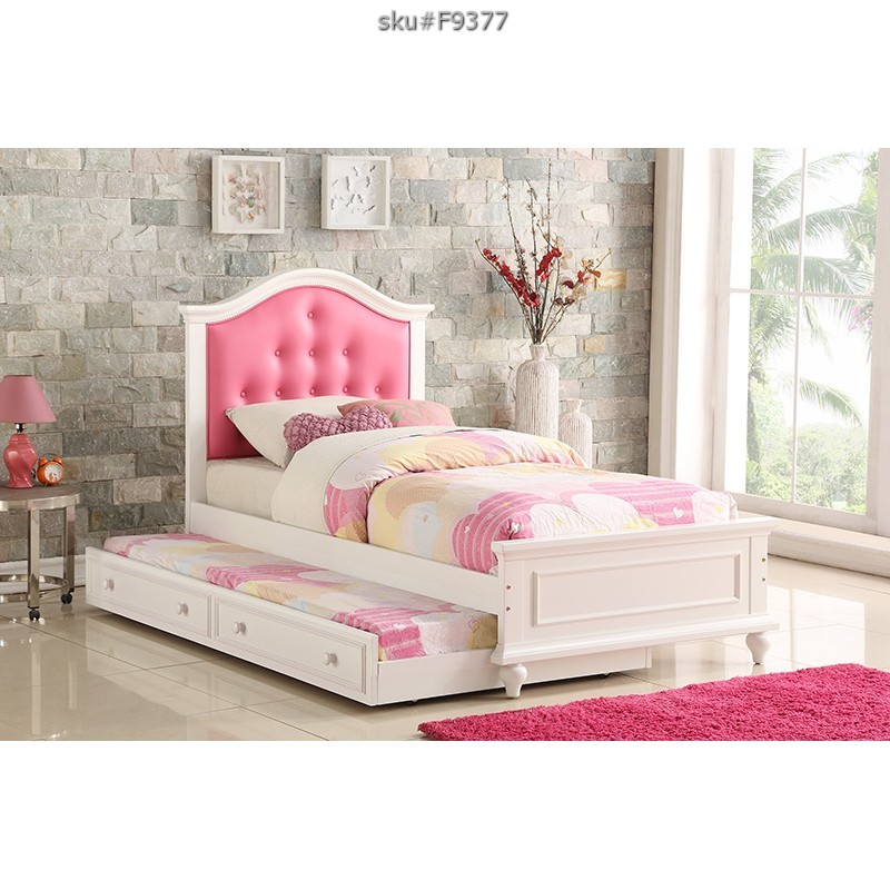 UPDATED TWIN BED+TRUNDLE PINK MW F4238/F4239