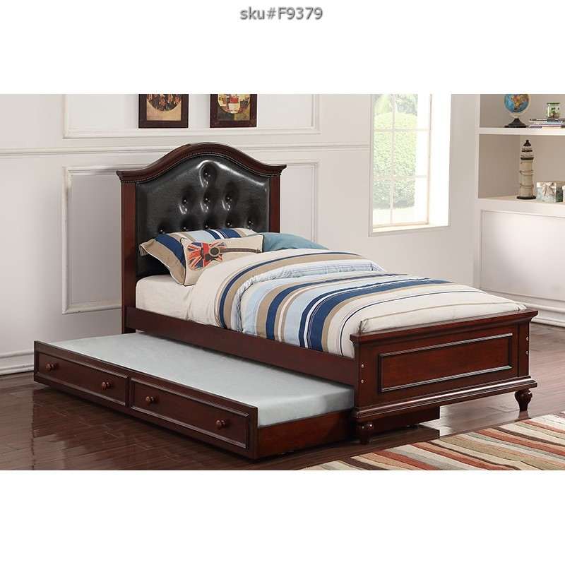 UPDATED TWIN BED+TRUNDLE BLACK MW F4234/F4235