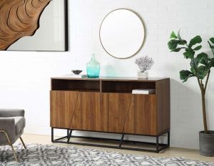 ACME WALDEN WALNUT FINISH CONSOLE TABLE