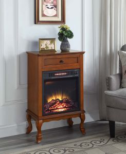 ACME EIRENE WALNUT FINISH FIREPLACE