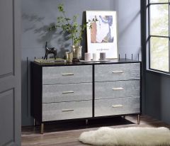 ACME MYLES BLACK, SILVER & GOLD FINISH DRESSER