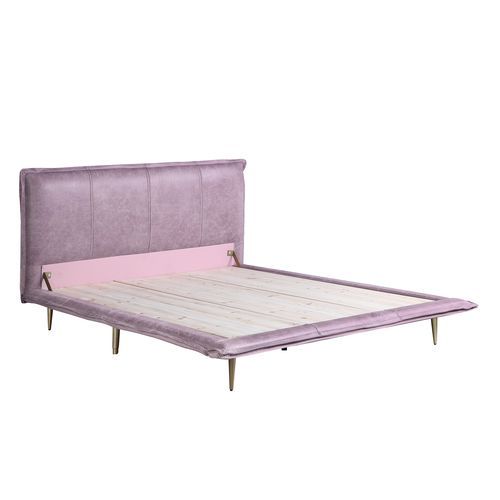 ACME METIS PINK TOP GRAIN LEATHER EK BED