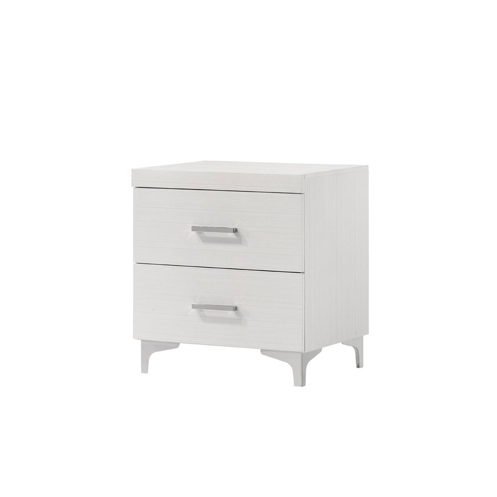 ACME CASILDA WHITE NIGHTSTAND