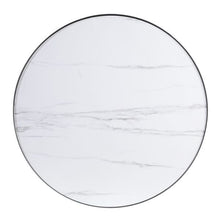 Load image into Gallery viewer, ACME ABILENE MARBLE TOP AND BRUSH SILVER NESTING COCKTAIL 2 PC SETS-TABLE TOP (SMALL)