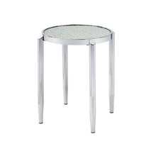 Load image into Gallery viewer, ACME ABBE GLASS &amp; CHROME FINISH END TABLE