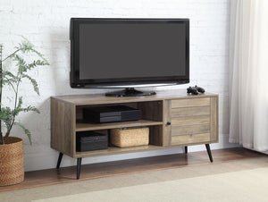 ACME BAINA II RUSTIC OAK & BLACK TV STAND