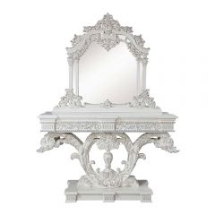 ACME VANAHEIM ANTIQUE WHITE FINISH SOFA TABLE